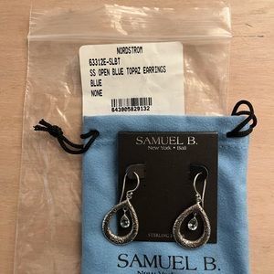 Topaz/sterling silver earrings